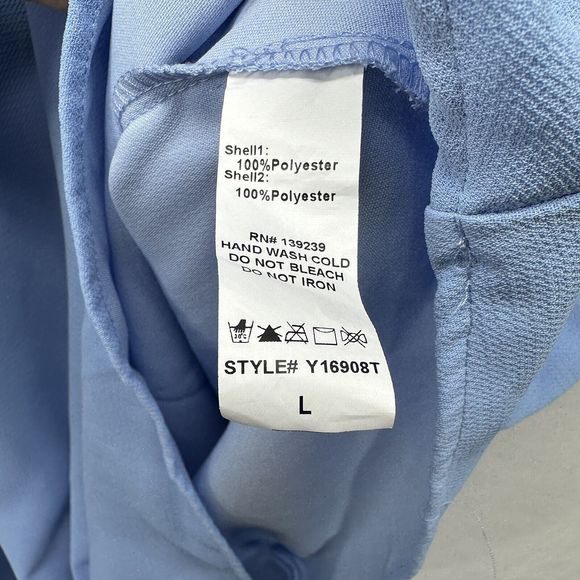 Pomander Place by Tuckernuck Blue Daphne Dress Swing Ruffle Bow sz L - Picture 9 of 16